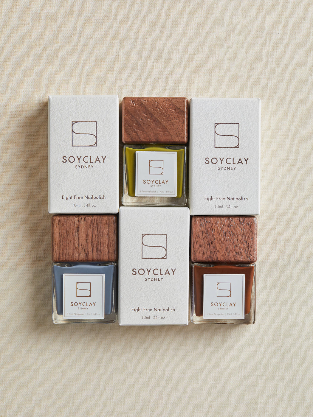 Soyclay-vegan-nailpolish-bundle-green-velvet-monet-and-cocoa